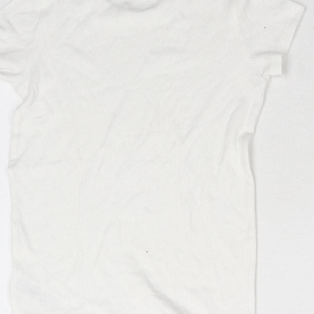 Primark Girls White   Basic T-Shirt Size 8-9 Years