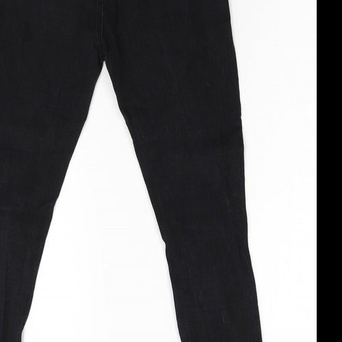 Top Trends Womens Black  Denim Skinny Jeans Size 12 L28 in