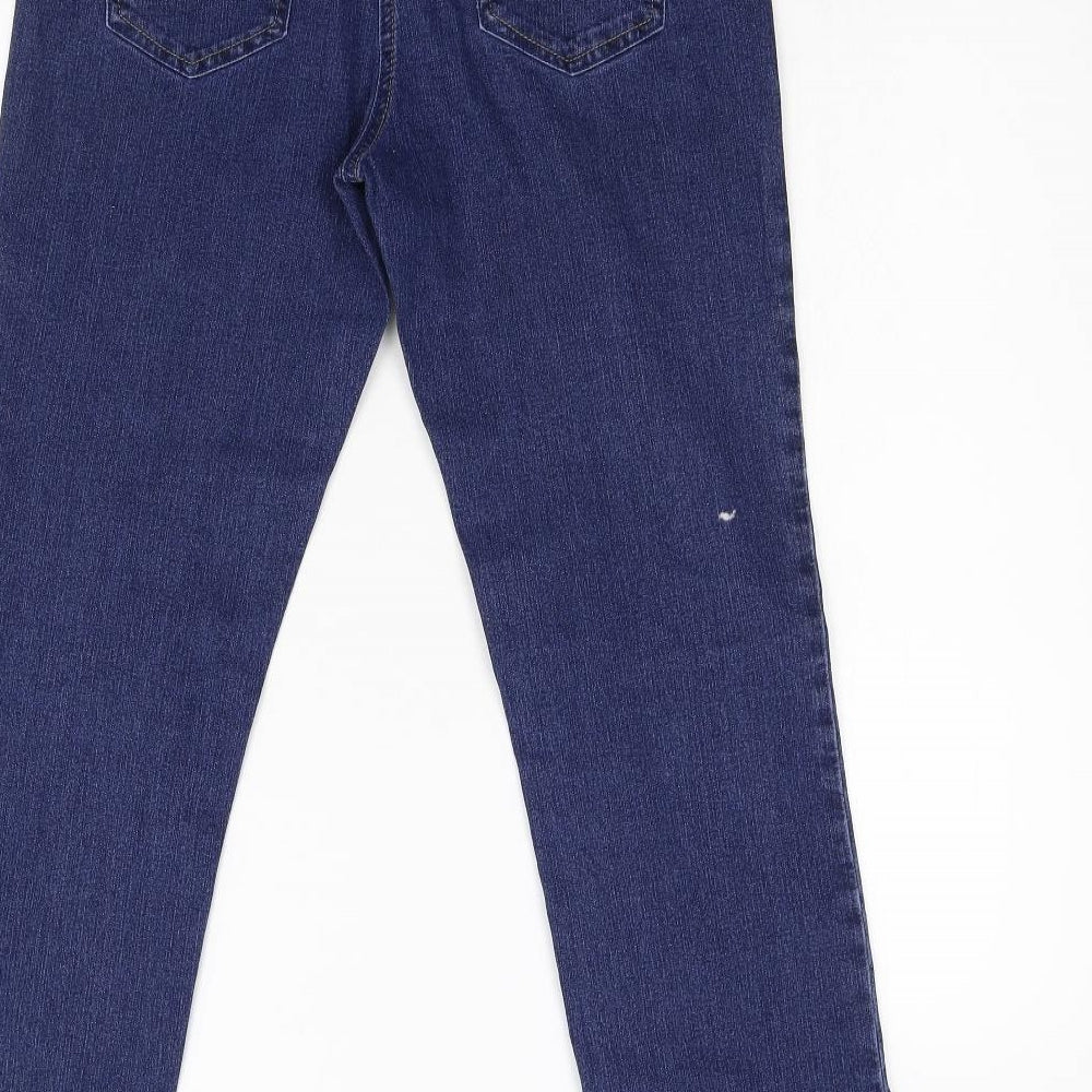 TU Womens Blue  Denim Straight Jeans Size 12 L28 in