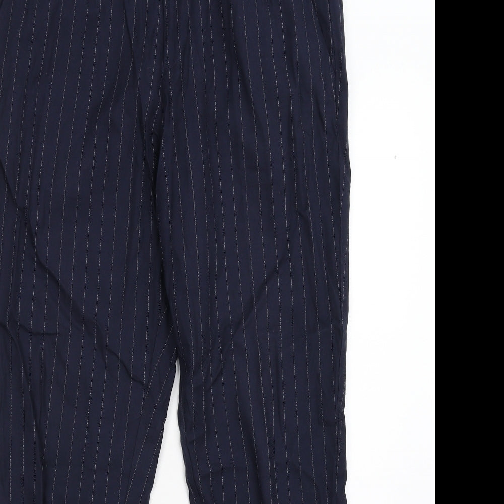 Selected Homme Mens Blue Striped  Trousers  Size 33 L32 in