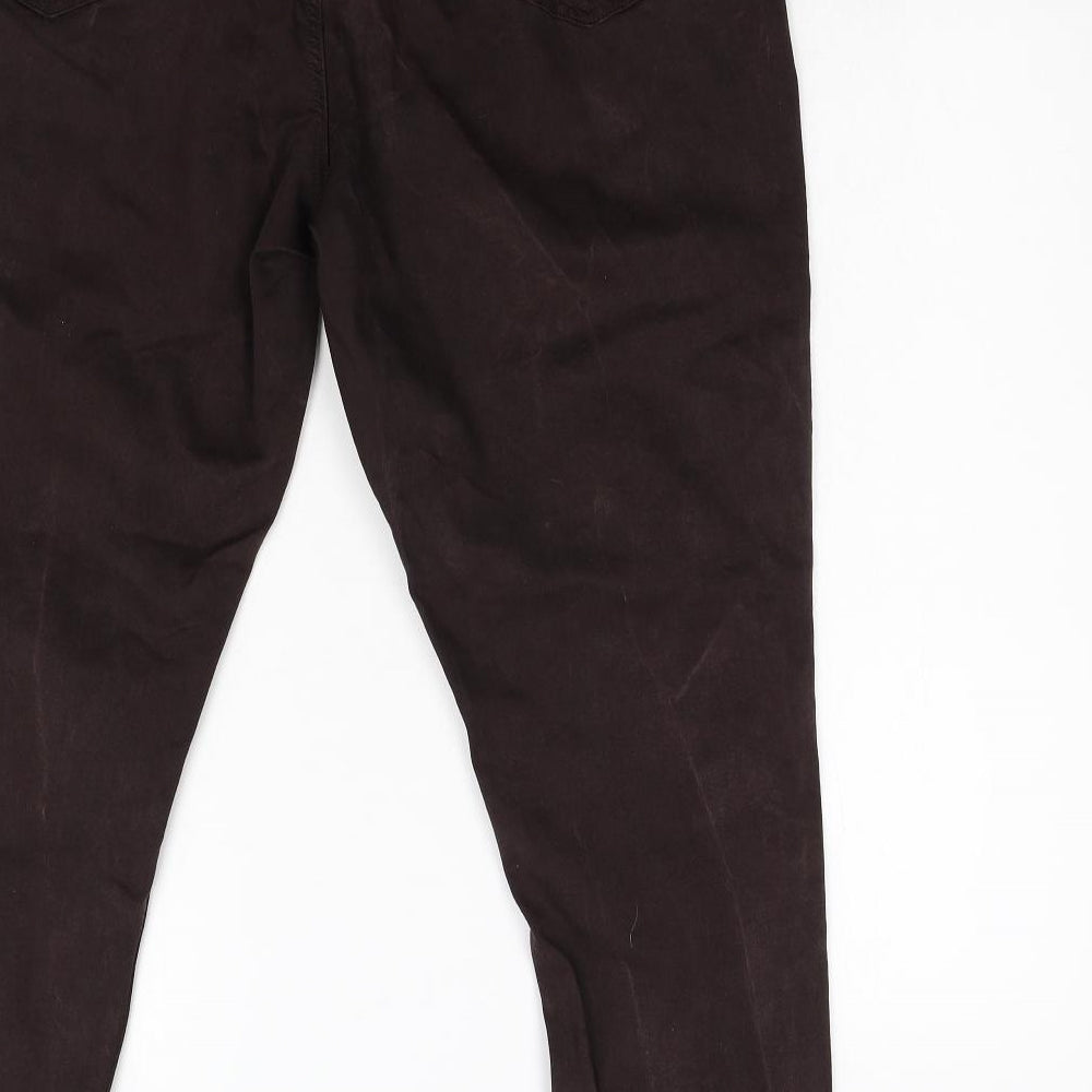F&F Womens Brown  Denim Tapered Jeans Size 20 L29 in