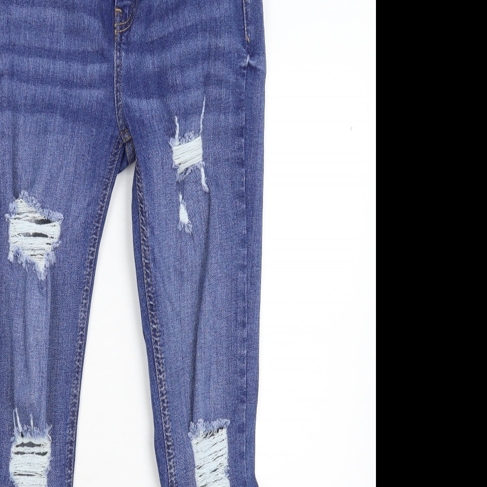 Primark Womens Blue  Denim Skinny Jeans Size 10 L28 in