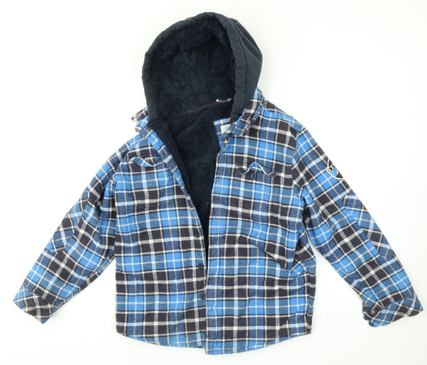 Lily & Dan Boys Multicoloured Plaid  Jacket  Size 11-12 Years