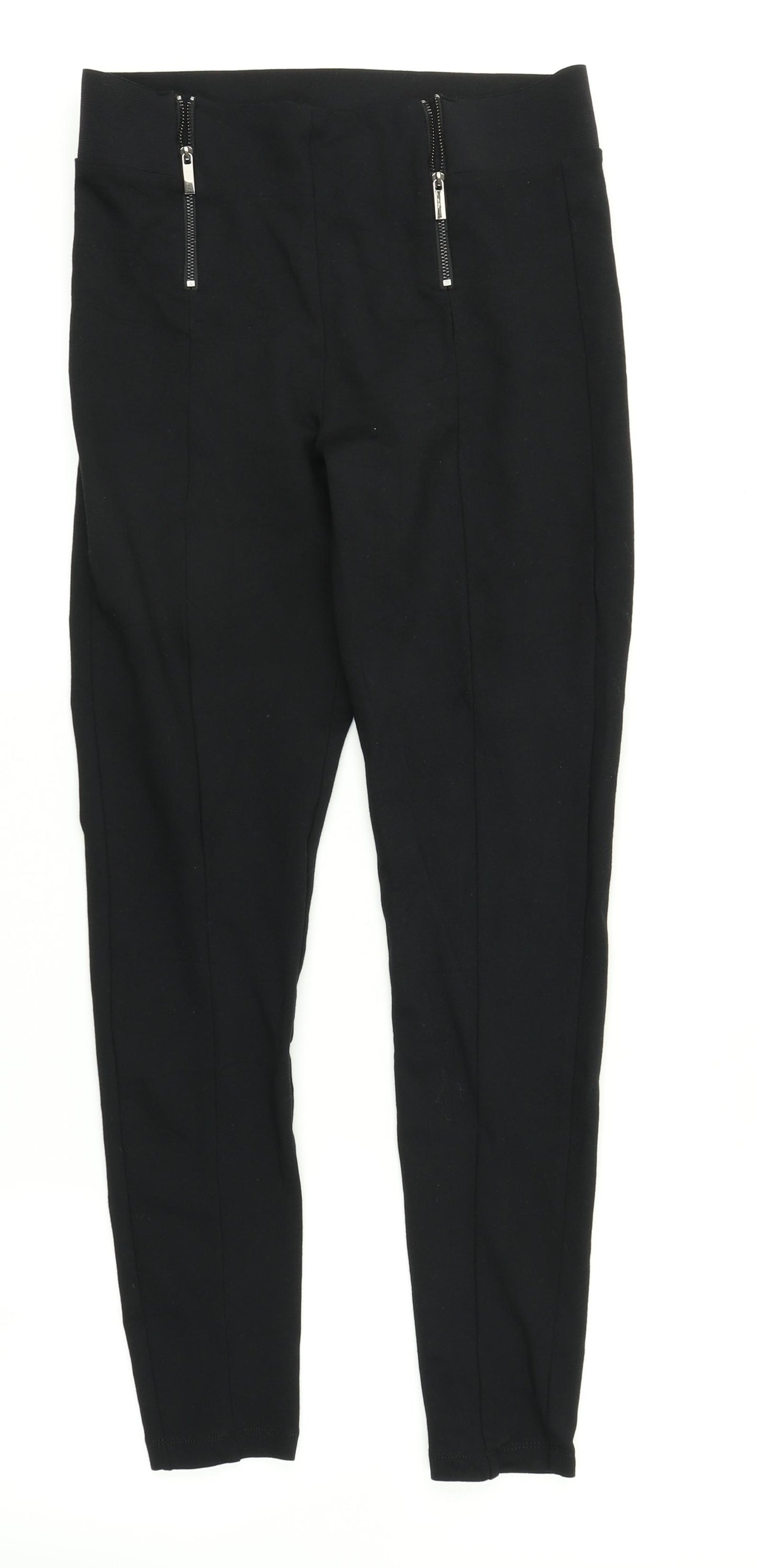 M&S Womens Black   Trousers  Size 12 L26 in