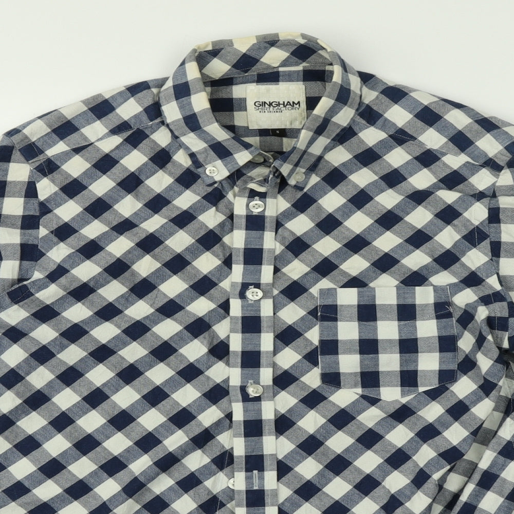 Ben Sherman Mens Multicoloured Check   Button-Up Size S