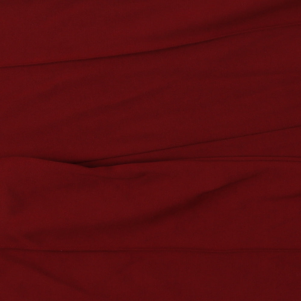 M&S Womens Red   Trousers  Size 16 L26 in