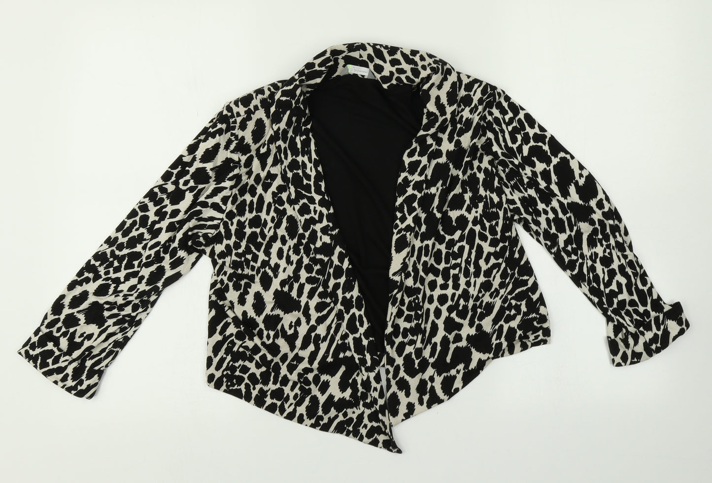 M&S Womens Multicoloured Animal Print  Shrug Jumper Size 14