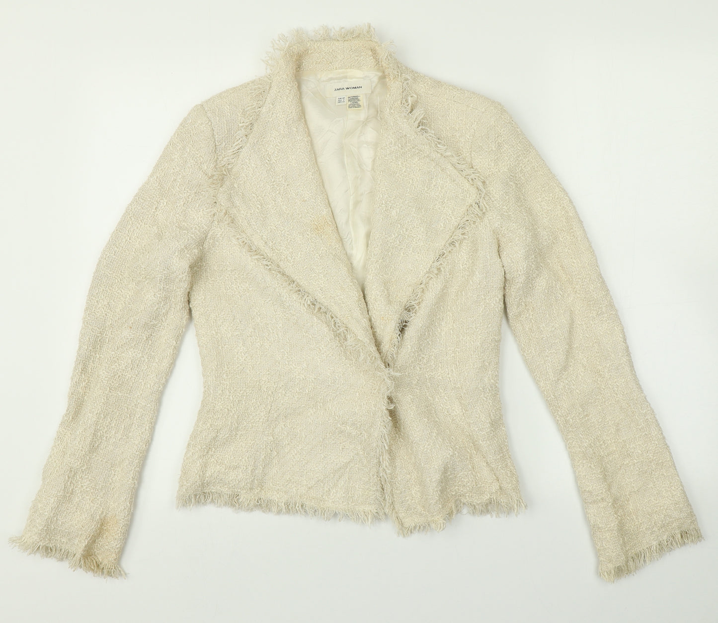 Zara Womens Beige   Cardigan Jumper Size 10