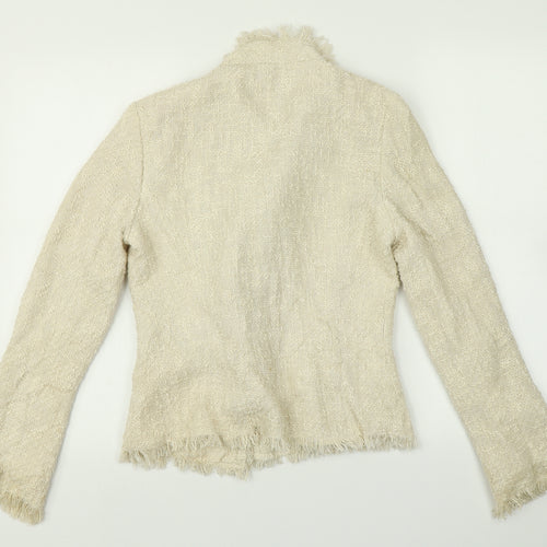Zara Womens Beige   Cardigan Jumper Size 10