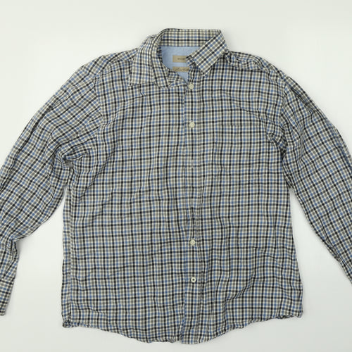 woolworths Mens Multicoloured Plaid   Button-Up Size M