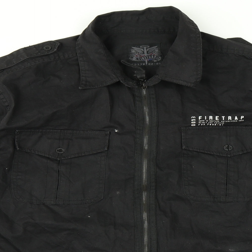 Firetrap Mens Black   Jacket