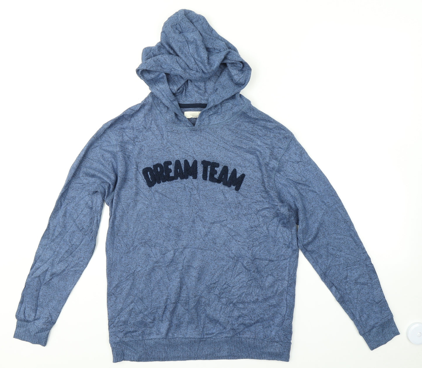 M&S Boys Blue   Pullover Hoodie Size 13-14 Years