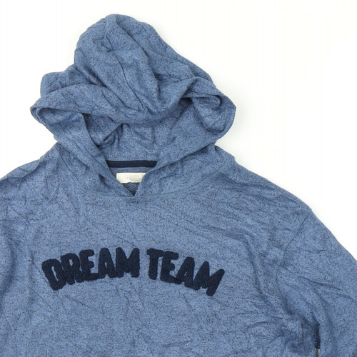 M&S Boys Blue   Pullover Hoodie Size 13-14 Years