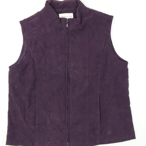 EMW Womens Purple   Vest Jumper Size M