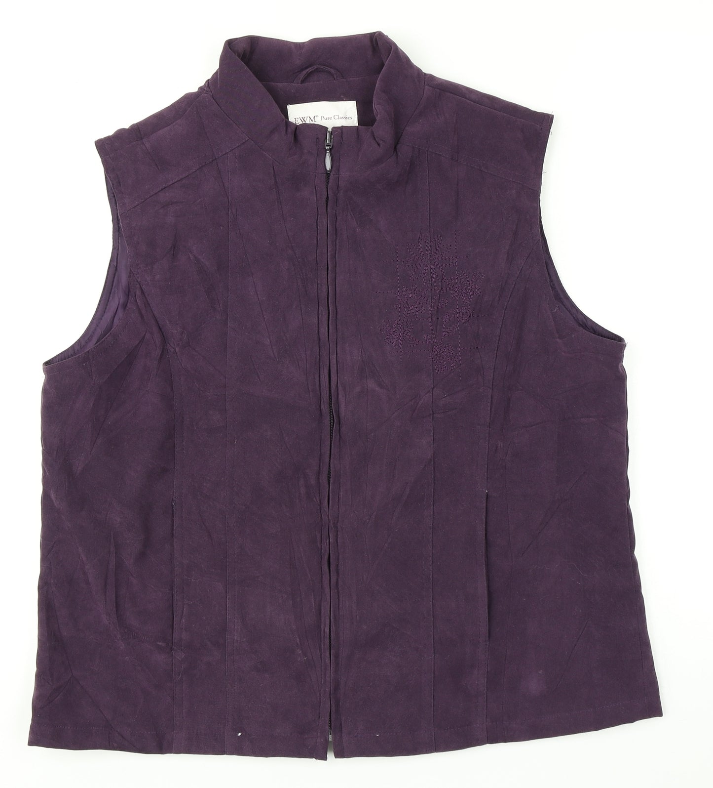 EMW Womens Purple   Vest Jumper Size M