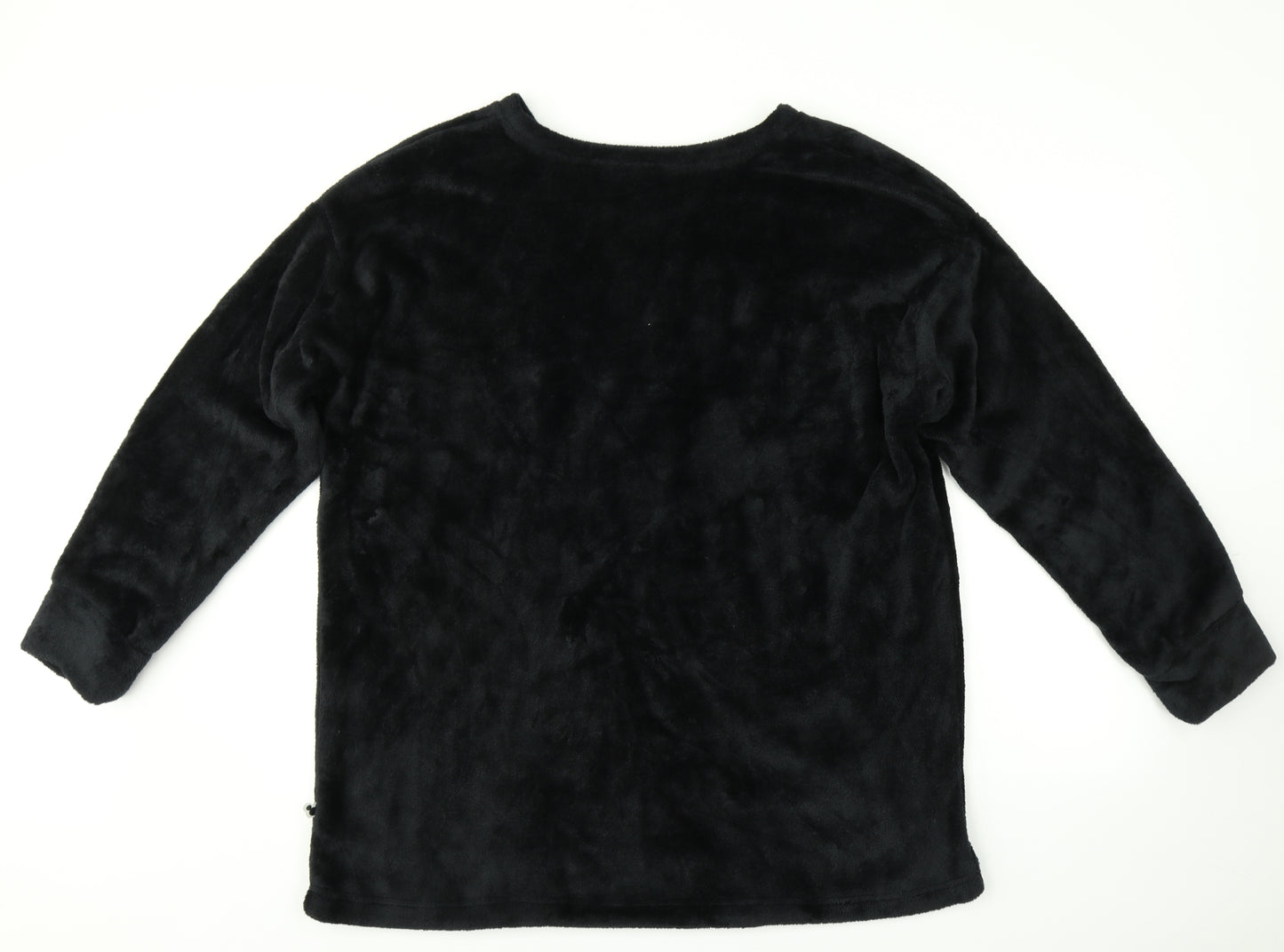 M&S Womens Black    Pyjama Top Size 16  - minnie & mickey
