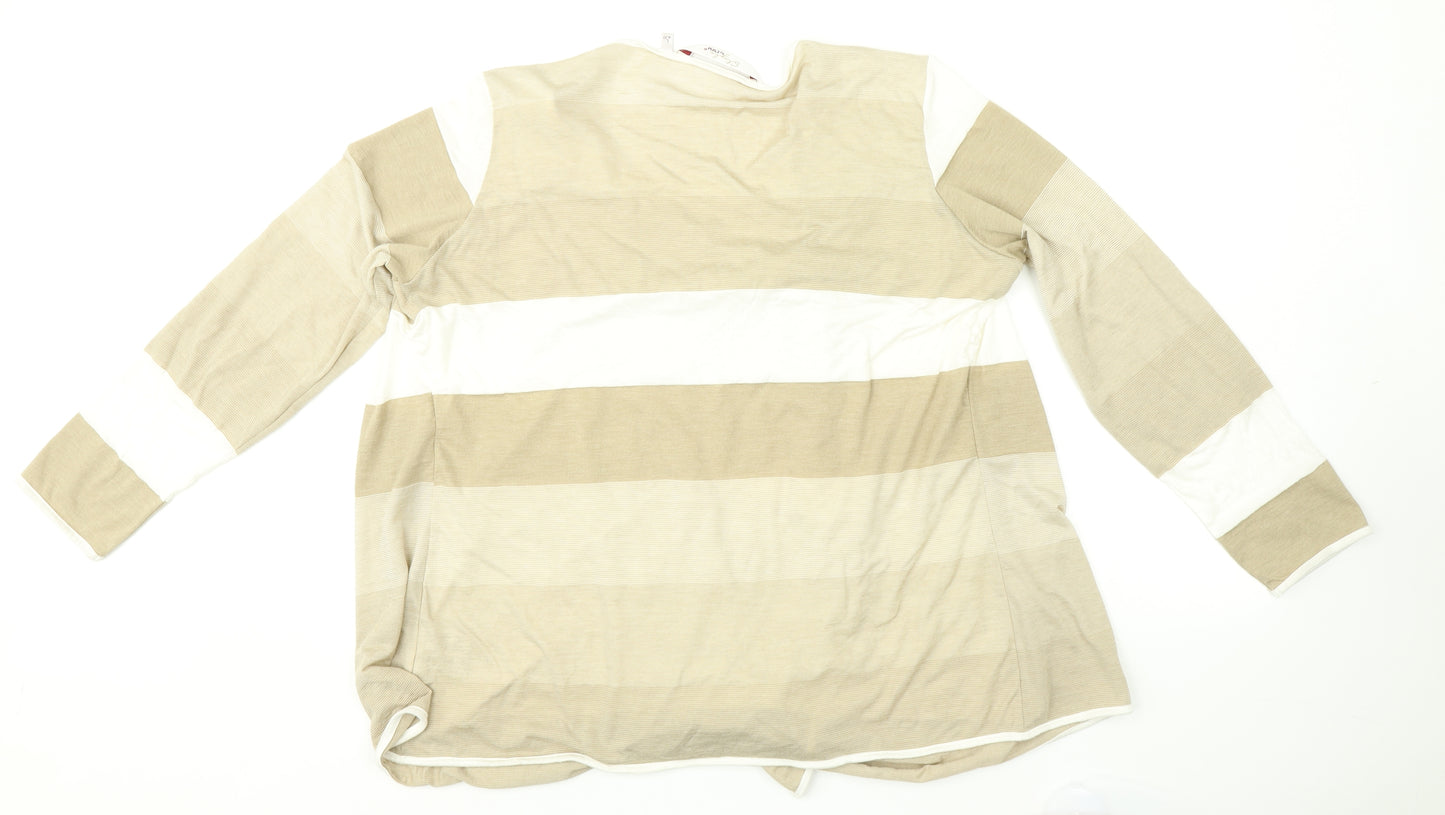 EMW Womens Multicoloured Striped Canvas Pullover Jumper Size L