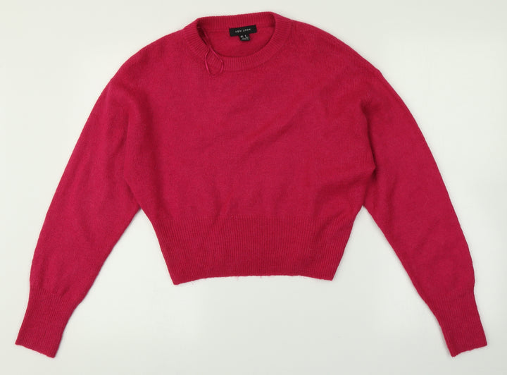 New Look Womens Pink Pullover Jumper Size S