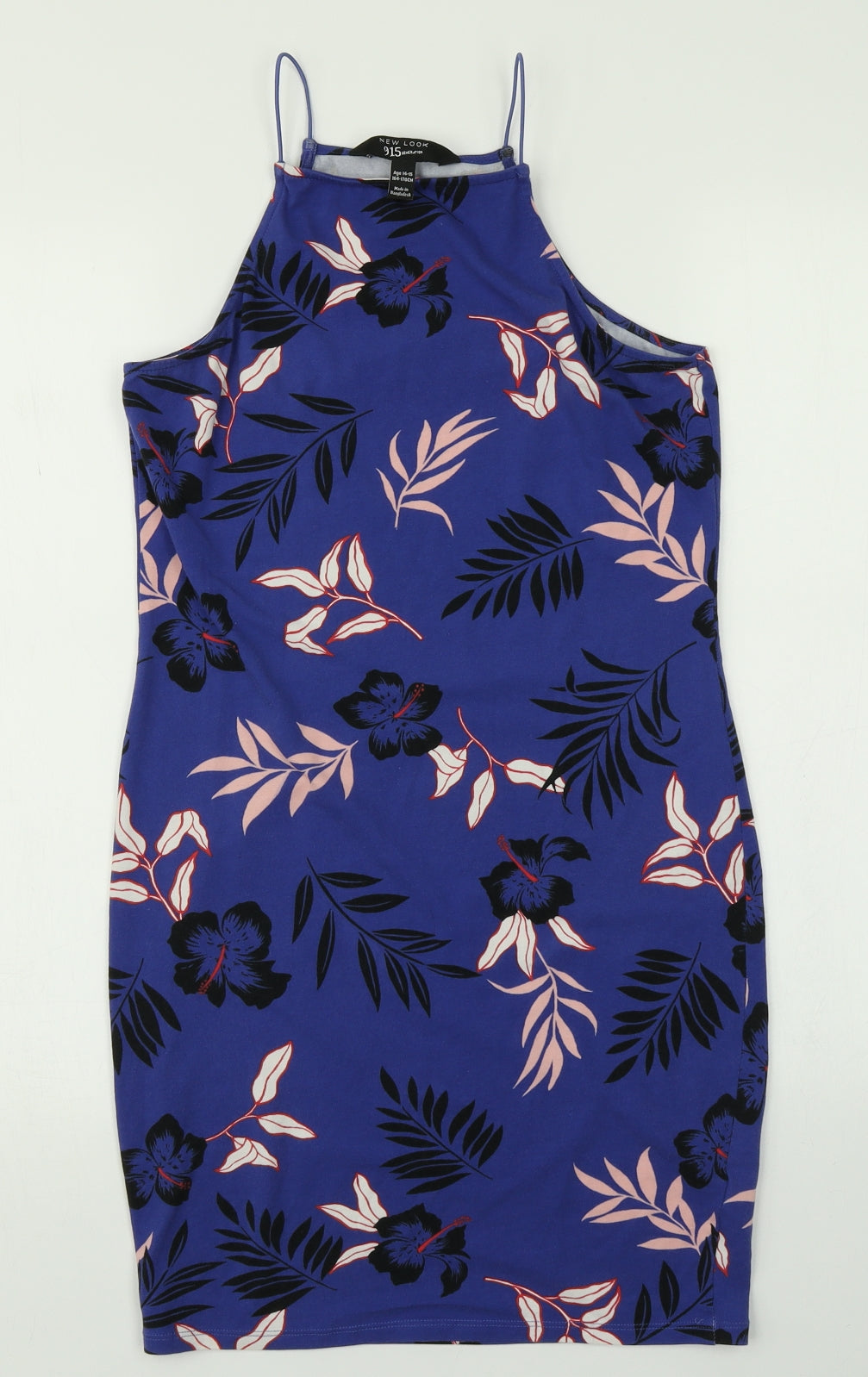 New Look Girls Blue Floral  Pencil Dress  Size 14-15 Years
