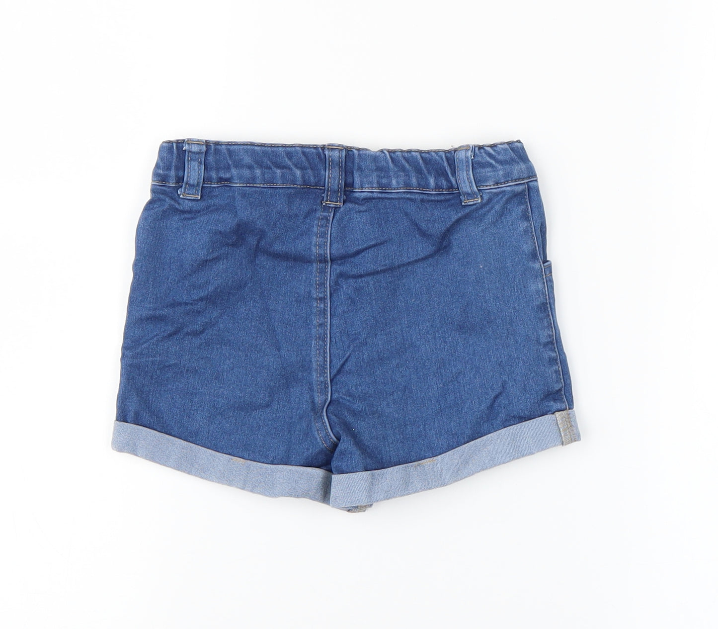 Primark Girls Blue   Hot Pants Shorts Size 2-3 Years