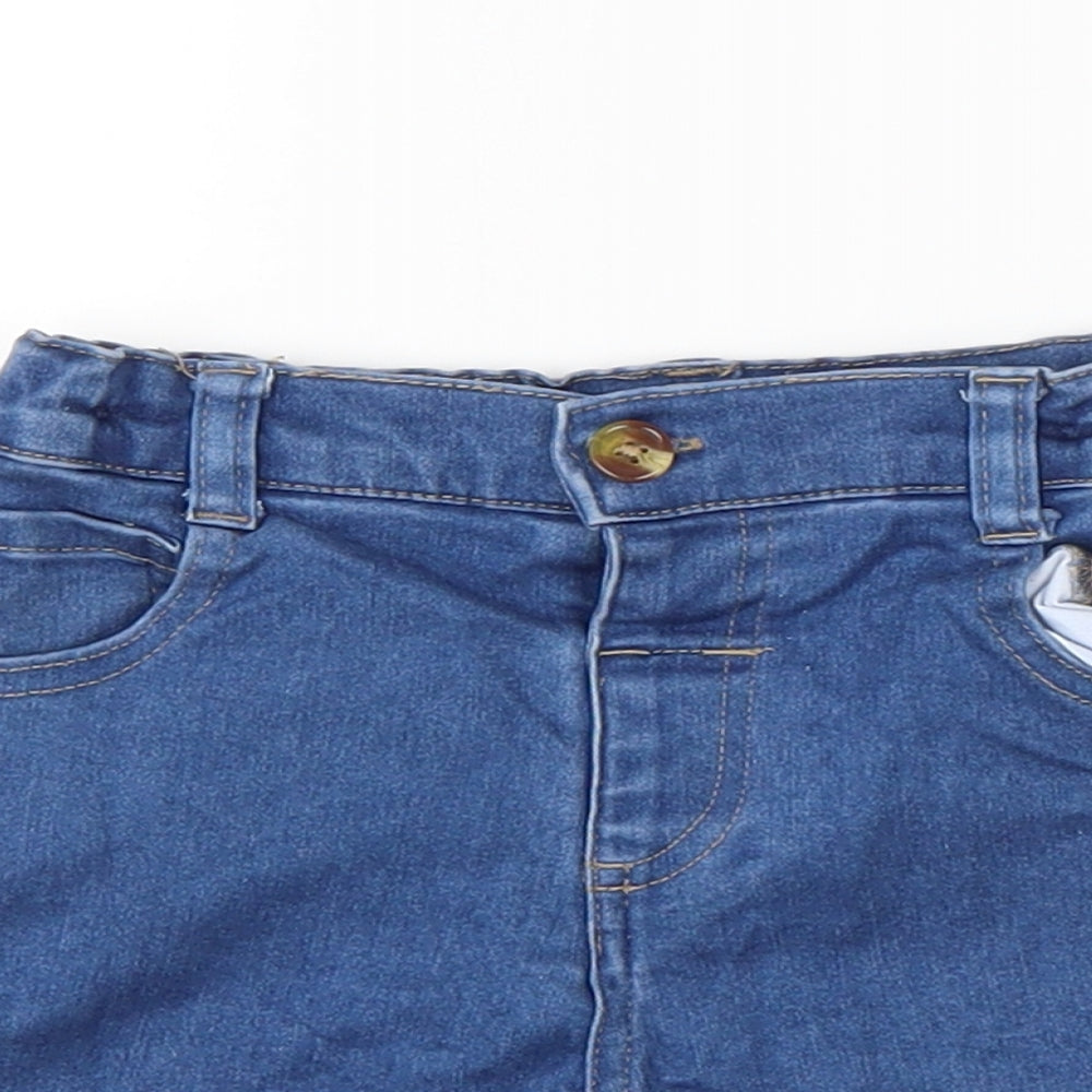 Primark Girls Blue   Hot Pants Shorts Size 2-3 Years