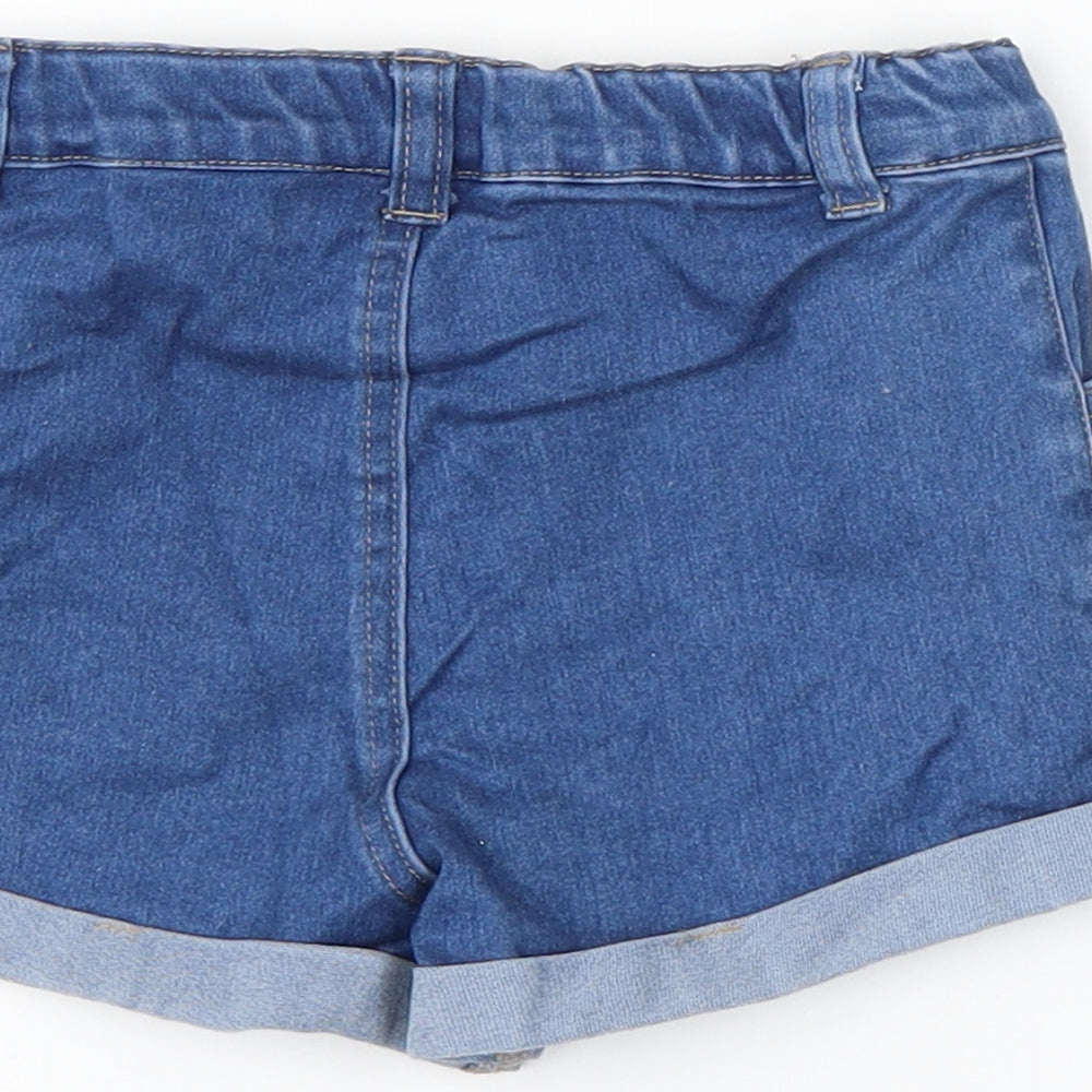 Primark Girls Blue   Hot Pants Shorts Size 2-3 Years