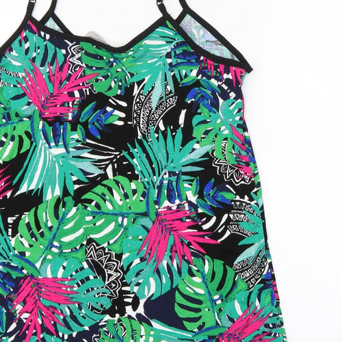 George Womens Multicoloured Floral  Basic Tank Size 8