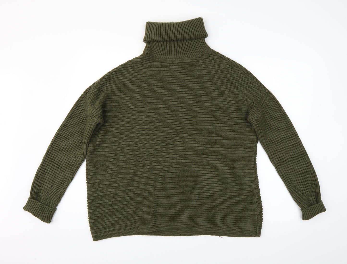 VERO MODA Womens Green Striped  Pullover Jumper Size S