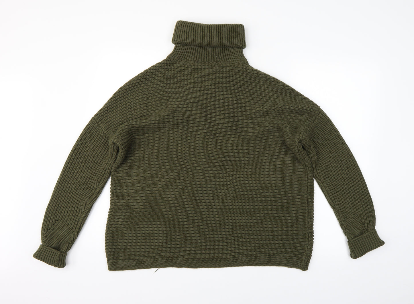 VERO MODA Womens Green Striped  Pullover Jumper Size S