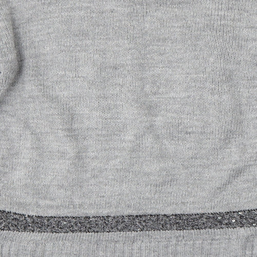 George Girls Grey   Pullover Jumper Size 5-6 Years