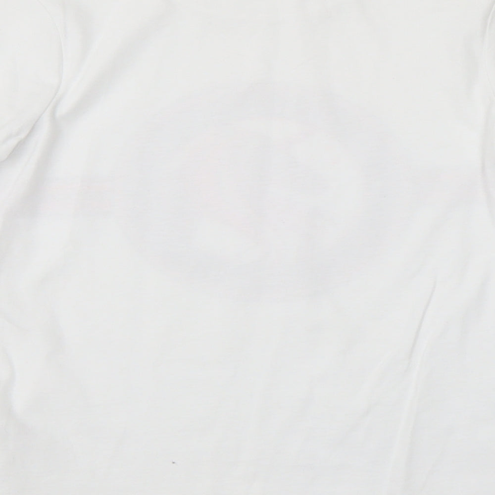 George Girls White   Basic T-Shirt Size 9-10 Years  - Unicorn