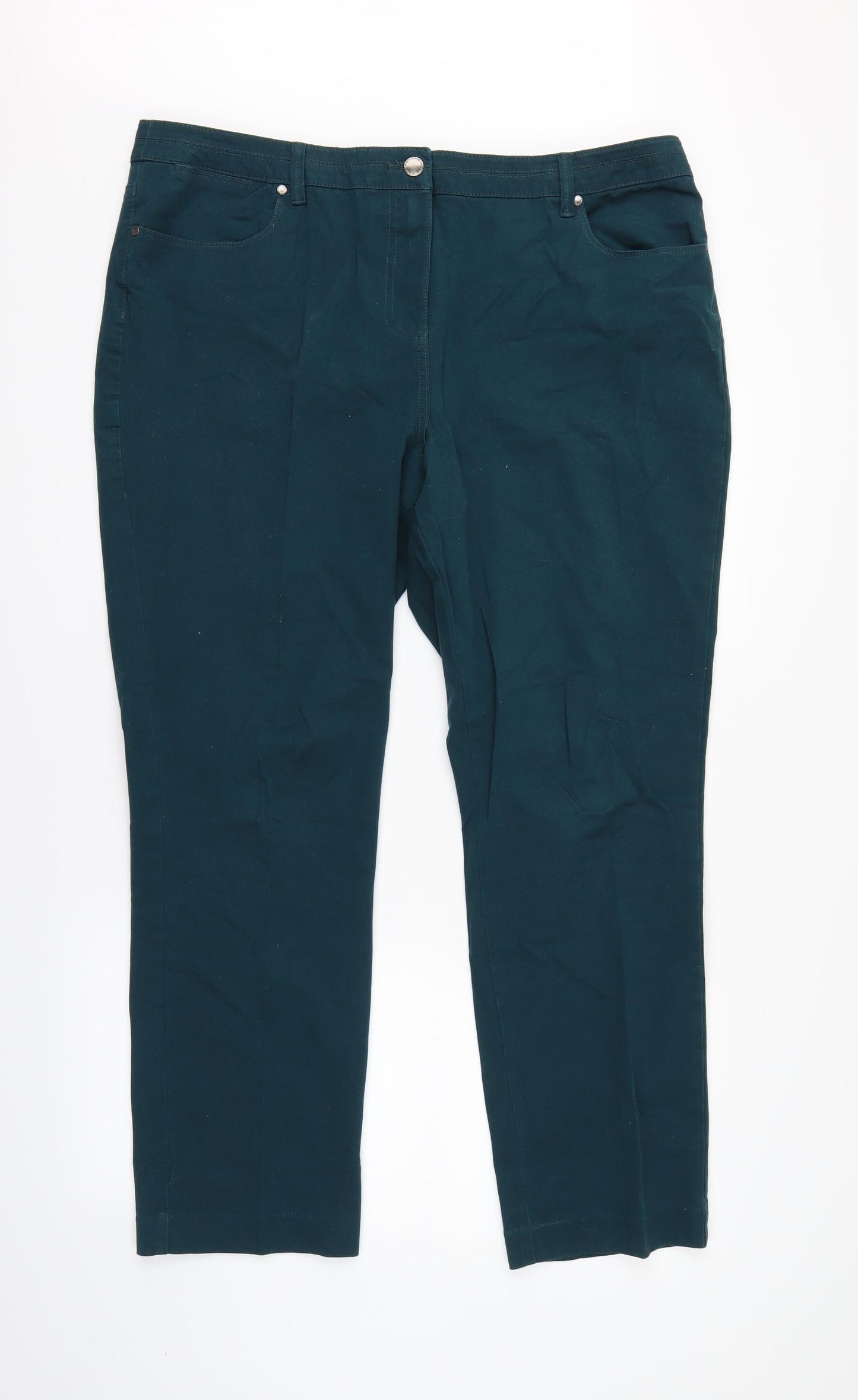Maine Womens Green   Chino Trousers Size 18 L30 in