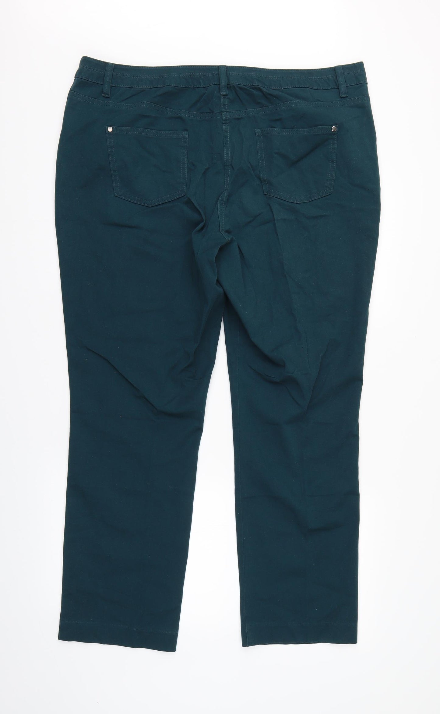 Maine Womens Green   Chino Trousers Size 18 L30 in
