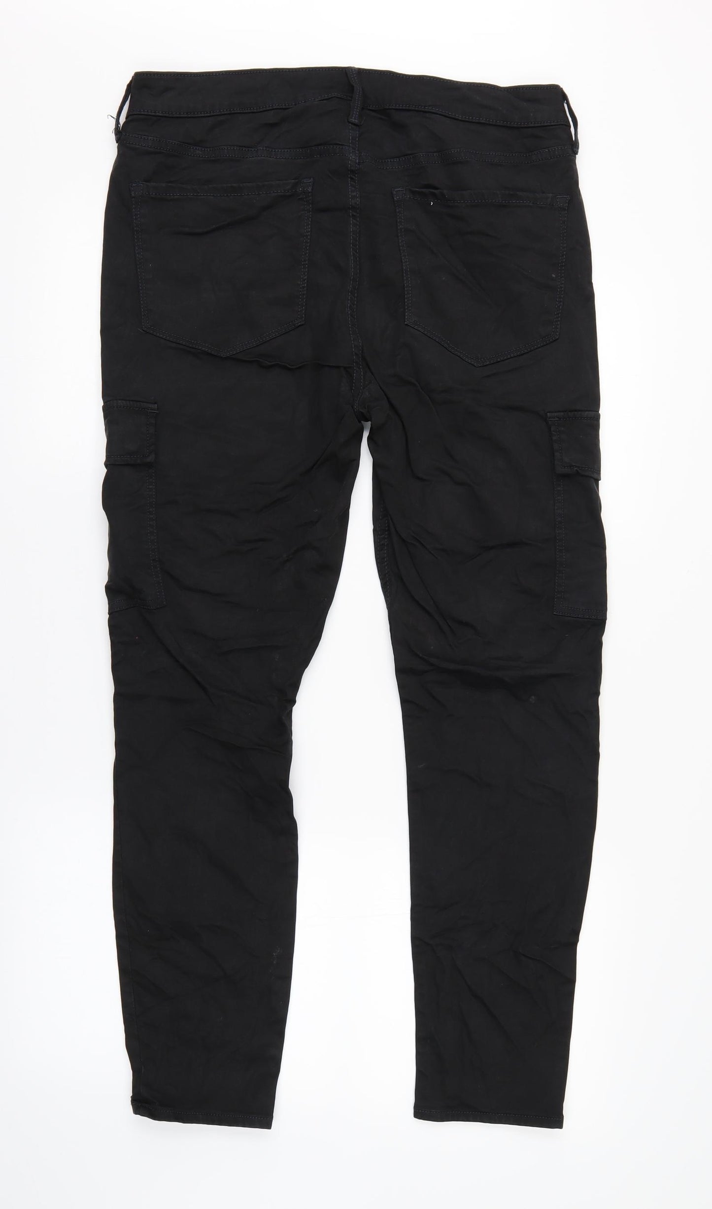 Old Navy Womens Black   Cargo Trousers Size 12 L28 in - Super skinny