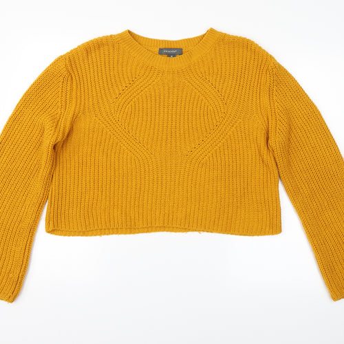Primark Womens Orange Striped  Pullover Jumper Size 12