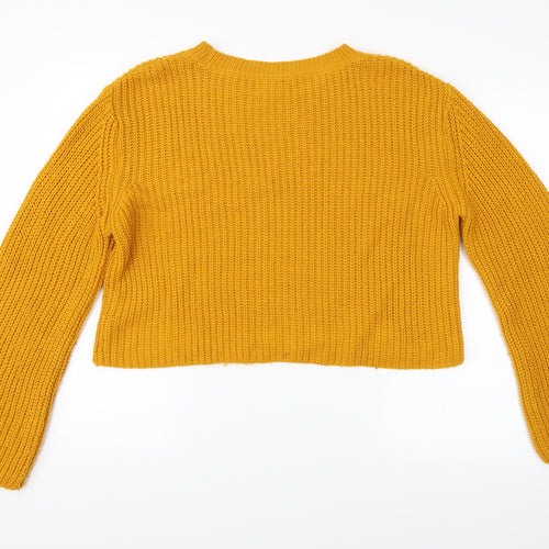 Primark Womens Orange Striped  Pullover Jumper Size 12