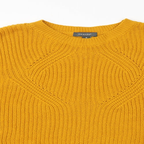 Primark Womens Orange Striped  Pullover Jumper Size 12