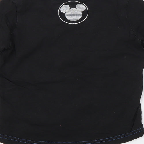 Preworn Baby Black   Basic T-Shirt Size 12-18 Months  - Mickey Mouse