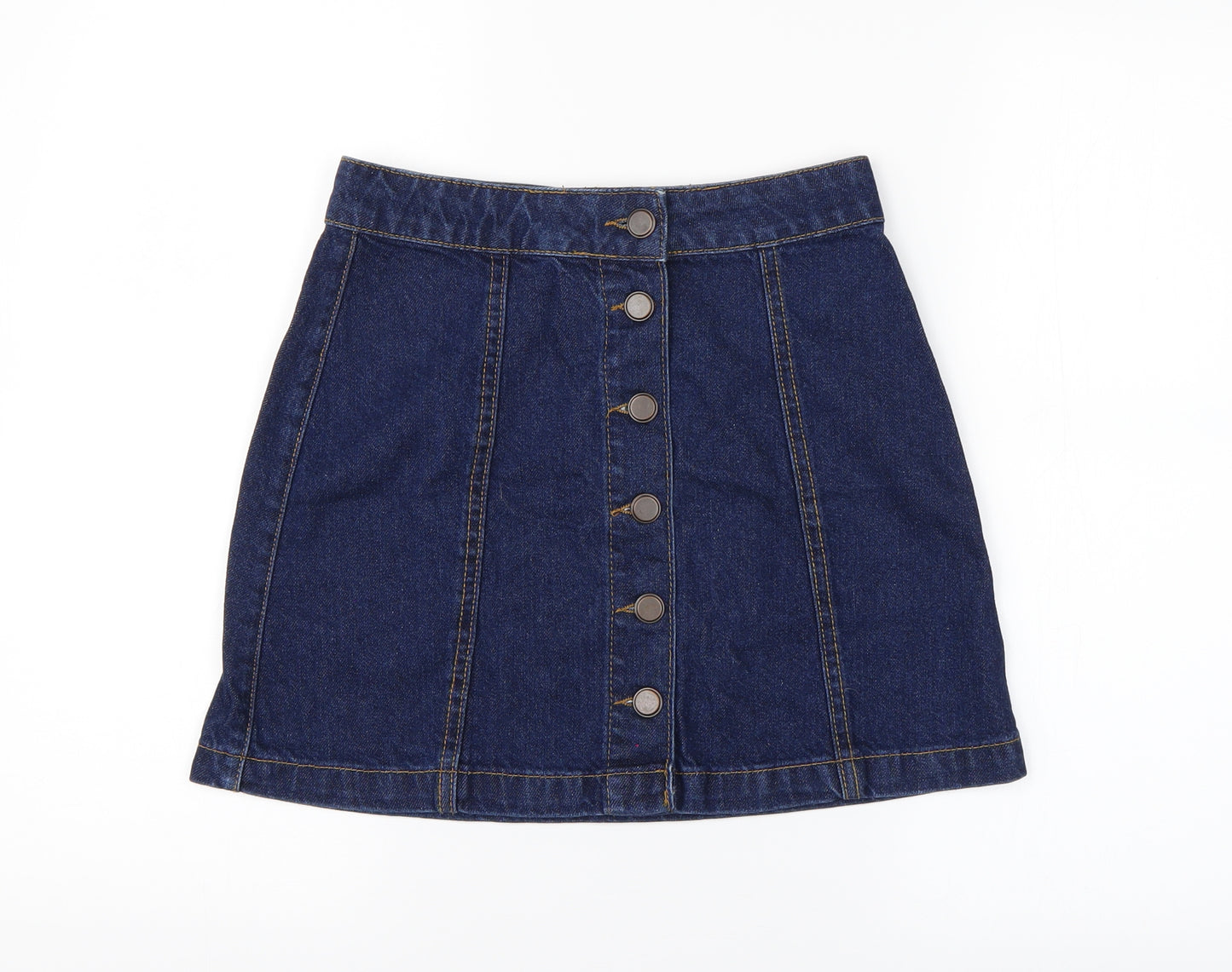 New Look Womens Blue   A-Line Skirt Size 6