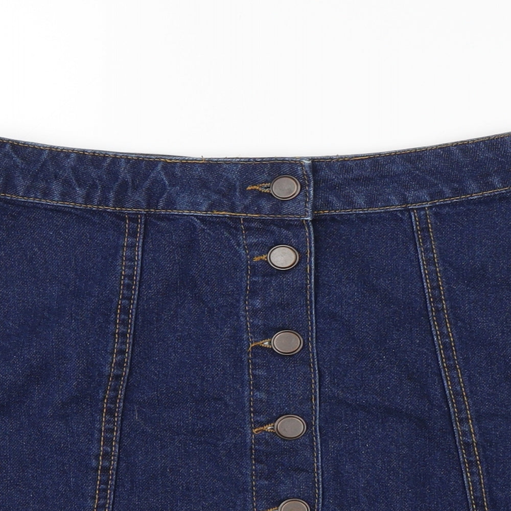 New Look Womens Blue   A-Line Skirt Size 6