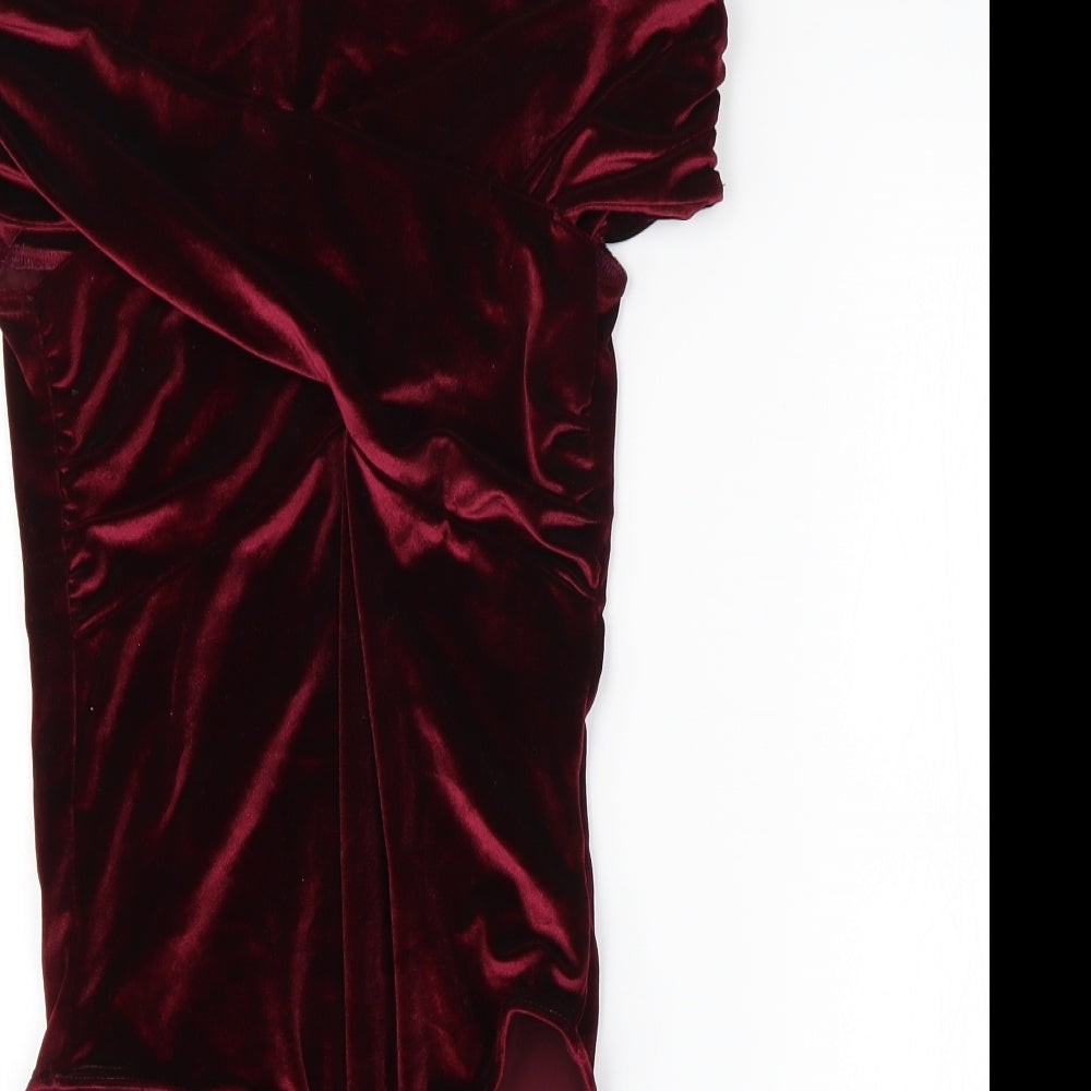 Miss Selfridge Womens Red   Unitard One-Piece Size 6