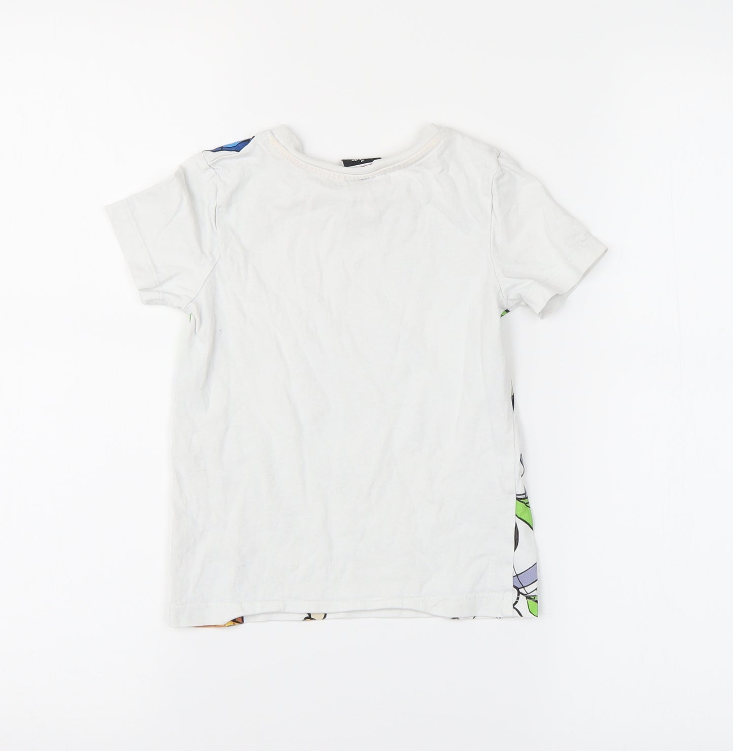 George Boys White   Basic T-Shirt Size 2-3 Years  - Toy Story