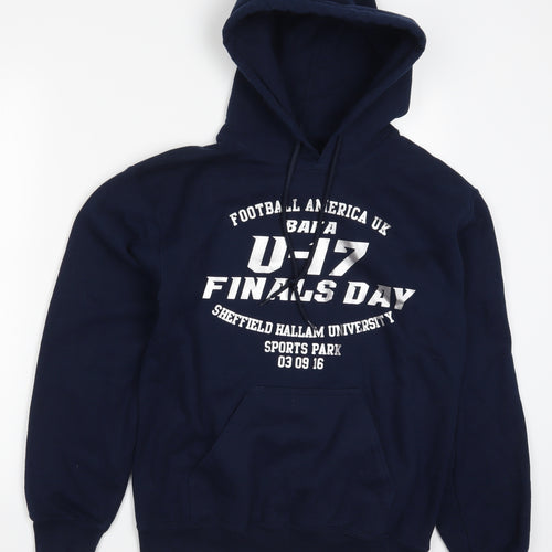 Gildan Mens Blue   Pullover Hoodie Size S  - American Football