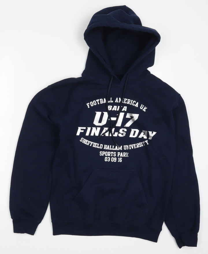Gildan Mens Blue   Pullover Hoodie Size S  - American Football