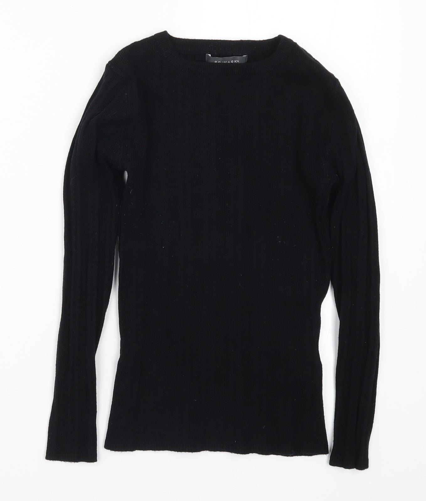 Primark Womens Black  Knit Pullover Jumper Size 10