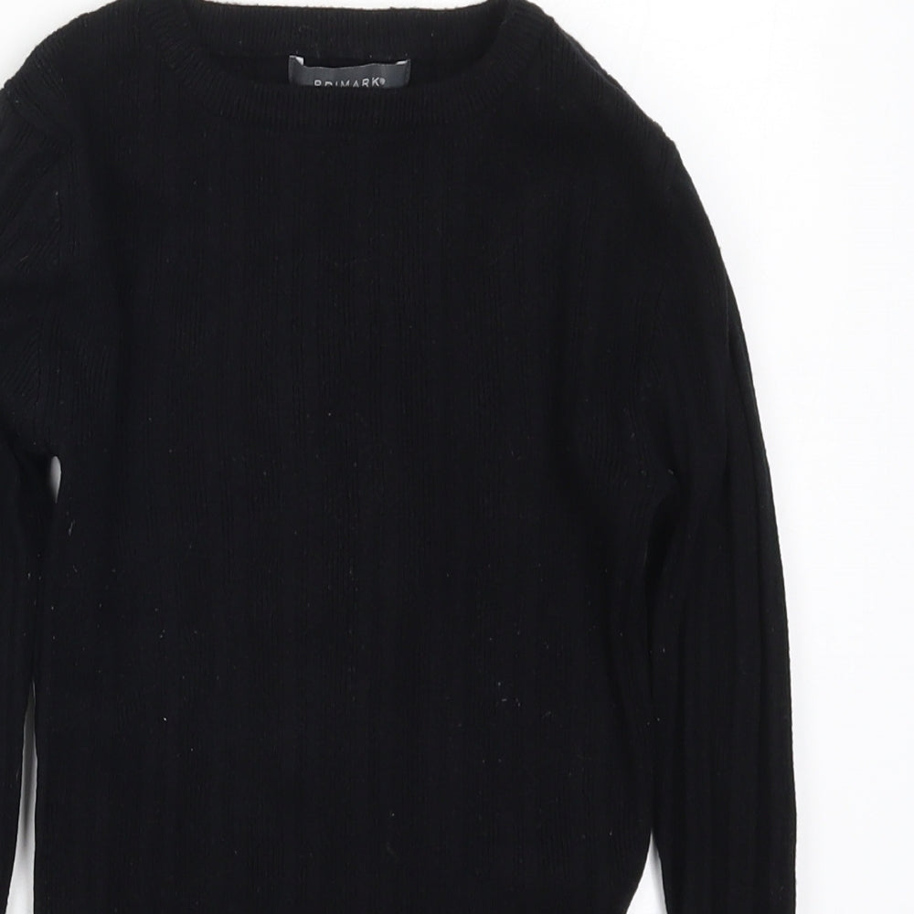 Primark Womens Black  Knit Pullover Jumper Size 10
