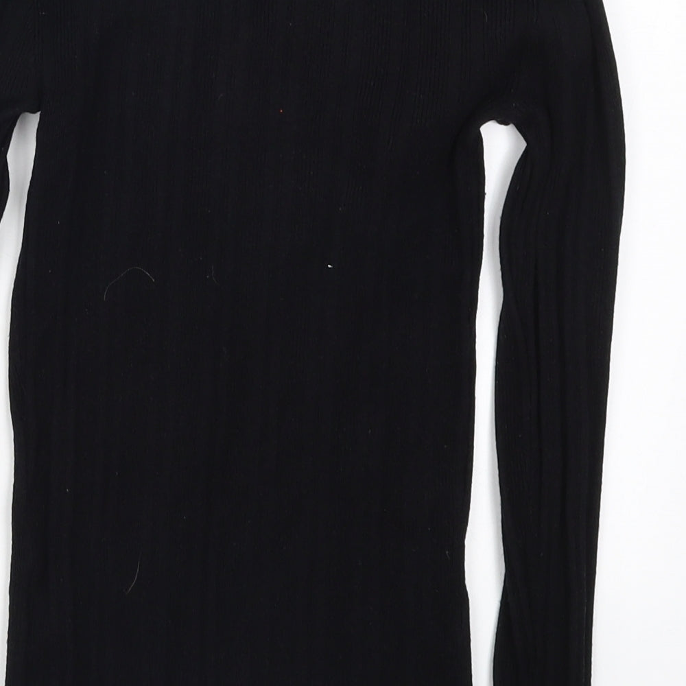 Primark Womens Black  Knit Pullover Jumper Size 10