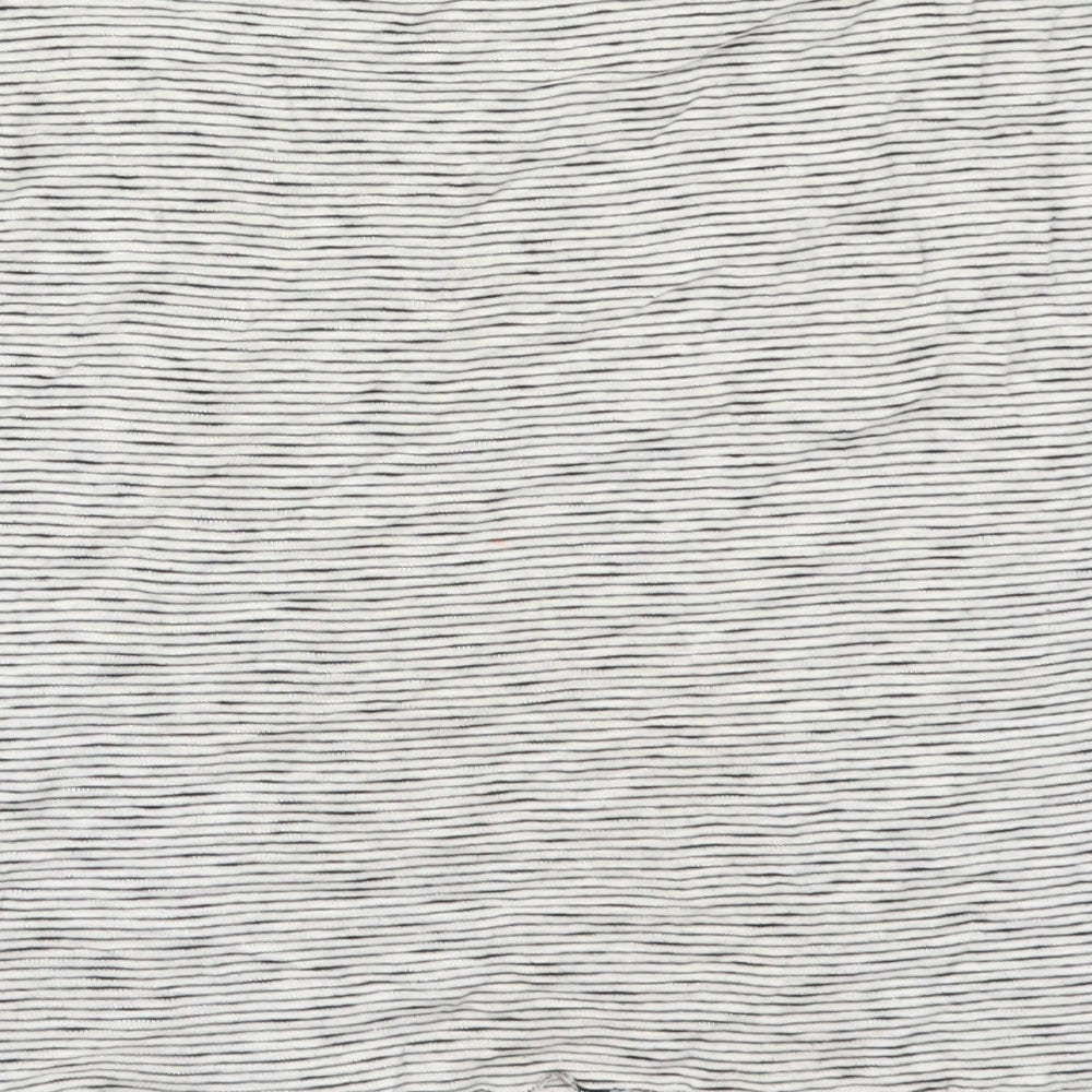 Topshop Womens Grey Striped  Basic T-Shirt Size 6  - No Love Lost