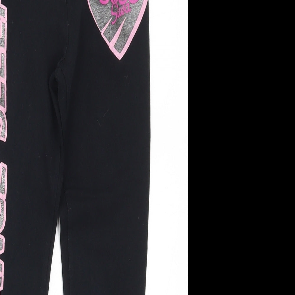 George Girls Black   Carrot Trousers Size 7-8 Years - Jojo siwa Eat Dance Sleep