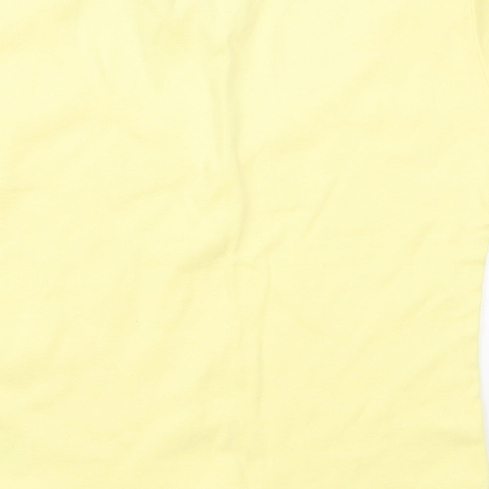 Miss Selfridge Womens Yellow   Basic T-Shirt Size 10